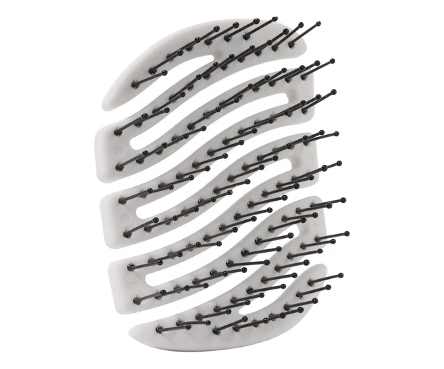 Kartáč na vlasy s nylonovými štětinami Sister Young Mila Pocket Hair Brush - bílý + dárek zdarma