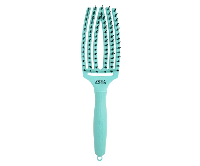 Kartáč Olivia Garden Fingerbrush Combo Medium - mátově zelený (ID2274) + dárek zdarma