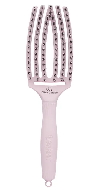 Kartáč Olivia Garden Fingerbrush Combo Medium - pastelově růžový (FB1PC-PM) + dárek zdarma