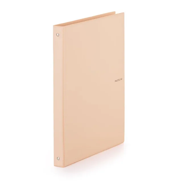 Karton P+P PASTELINi - karis blok A4, PVC, 4kroužkový, 100 listů, meruňkový