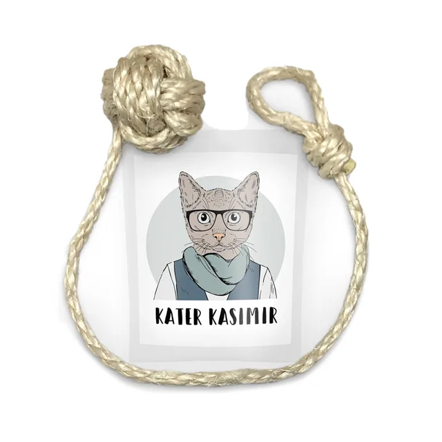 Kater Kasimir sisalový uzel s očkem - 1 kus