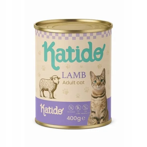 KATIDO Adult Cat Lamb 400 g jehněčí s lososovým olejem pro kočky