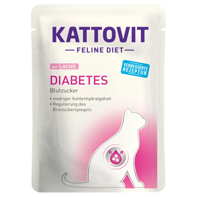 Kattovit Feline Diabetes / nadváha 85 g - 24 x 85 g kuřecí