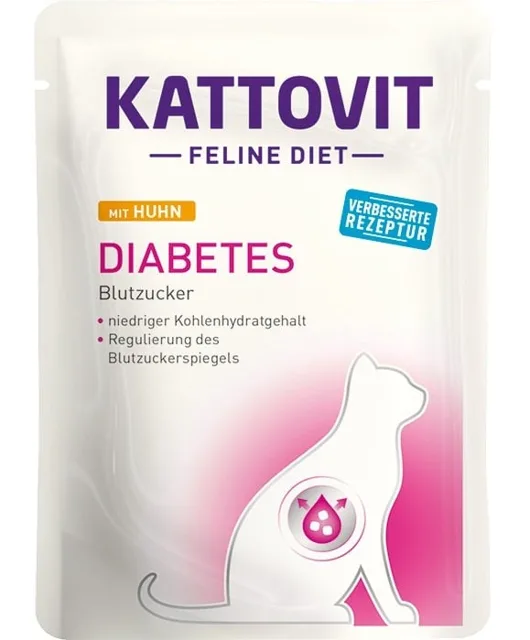 KATTOVIT Feline Diet Diabetes Kuřecí 85 g
