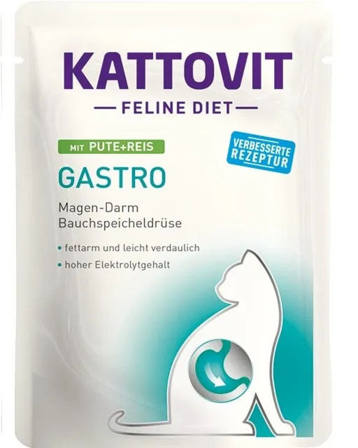 KATTOVIT Feline Diet Gastro krutí s rýží 85 g