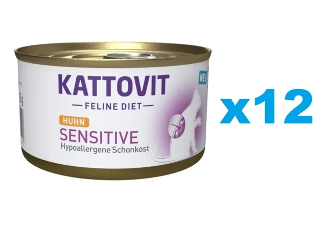 KATTOVIT Feline Diet Sensitive Kuřecí 12 x 85 g