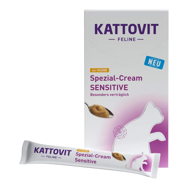 KATTOVIT Feline Special Cream SENSITIVE s kuřecím - Výhodné balení: 24 x 16 g