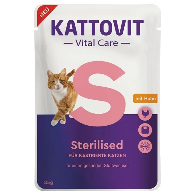 KATTOVIT Vital Care Sterilised Kuře 85 g