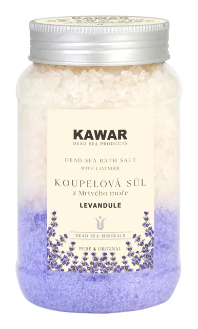 Kawar Koupelová sůl z Mrtvého moře Levandule 500 g