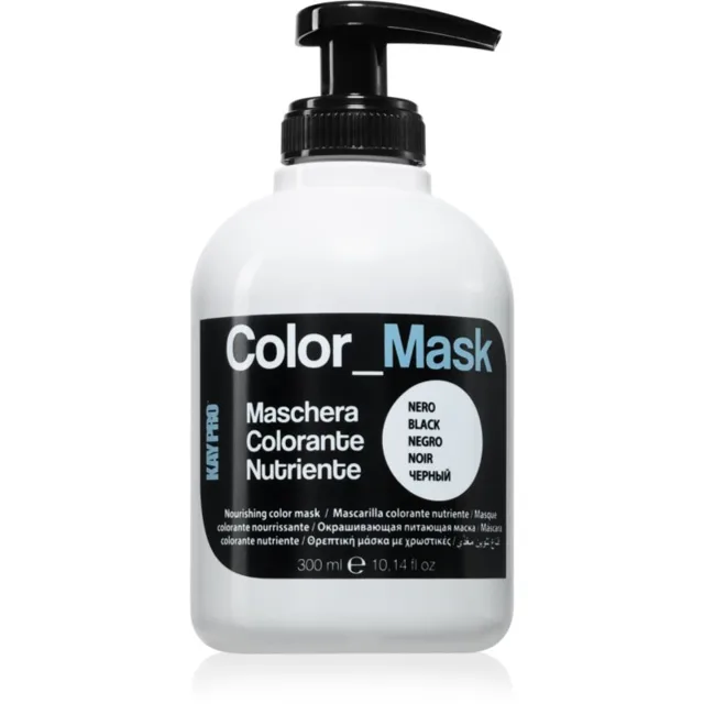 Kaypro Color Mask Nourishing Color Mask barvicí maska na vlasy odstín Black 300 ml