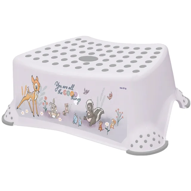 Keeeper Stolička, schůdek s protiskluzovou funkcí Bambi - bílá