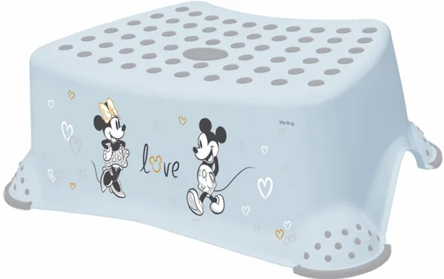 Keeeper Stolička, schůdek s protiskluzovou funkcí - Mickey Mouse, modrý