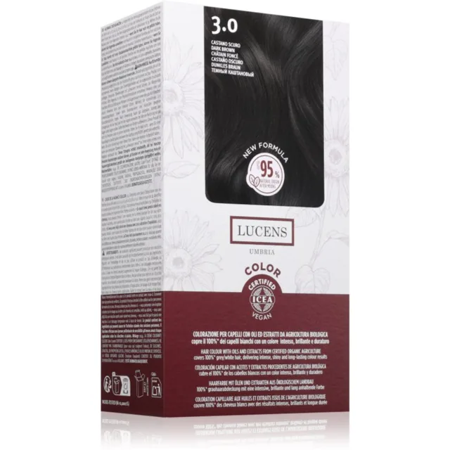 Kemon Group Lucens Umbria barva na vlasy odstín 3.0 Castano scuro 100 ml