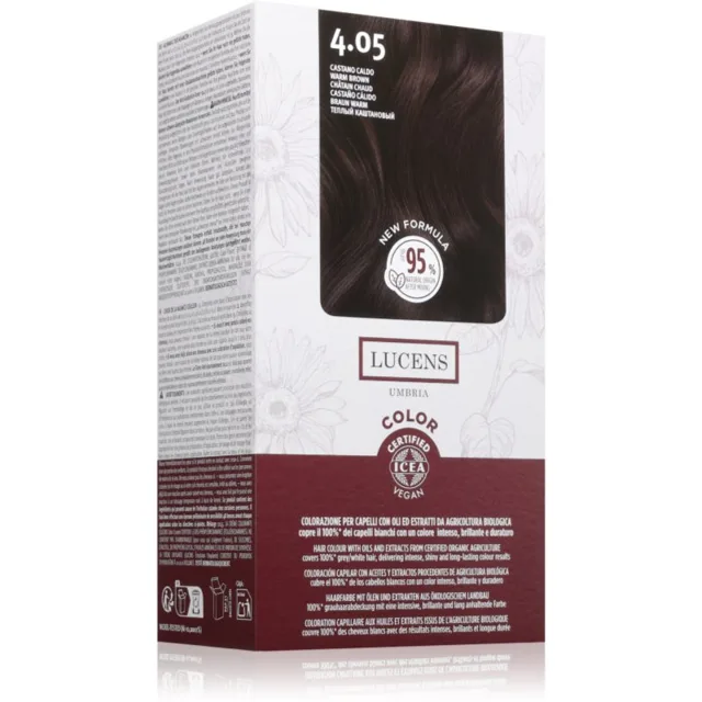 Kemon Group Lucens Umbria barva na vlasy odstín 4.05 Castano Caldo 100 ml