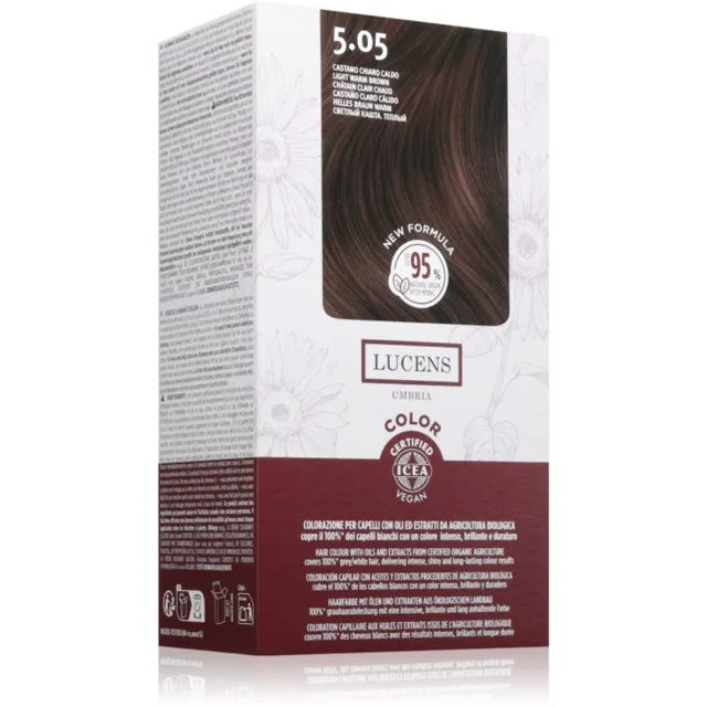 Kemon Group Lucens Umbria barva na vlasy odstín 5.05 Castano Chiaro Caldo 100 ml
