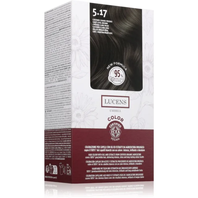 Kemon Group Lucens Umbria barva na vlasy odstín 5.17 Castano Chiaro Freddo 100 ml