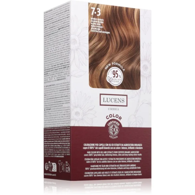 Kemon Group Lucens Umbria barva na vlasy odstín 7.3 Biondo Dorato 100 ml