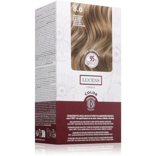 Kemon Group Lucens Umbria barva na vlasy odstín 8.0 Biondo Chiaro 100 ml