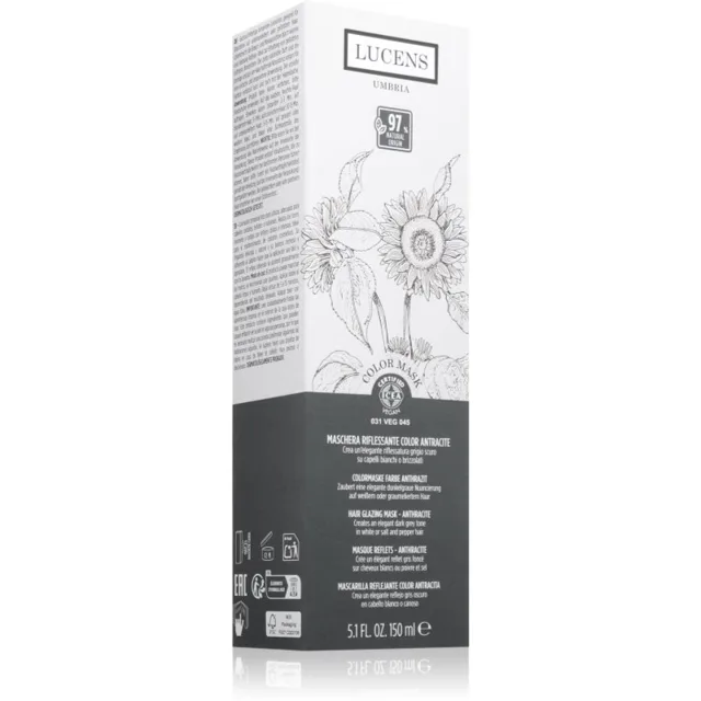 Kemon Group Lucens Umbria barvicí maska na vlasy odstín Grey Anthracite 150 ml
