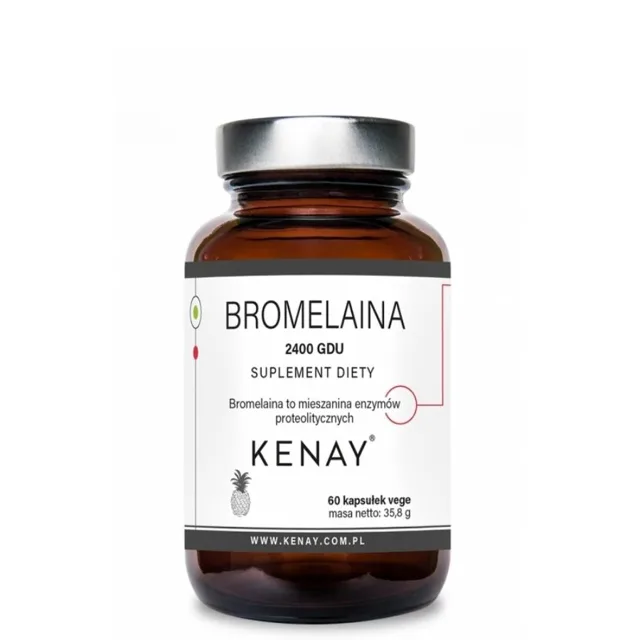 Kenay Bromelain 2400 GDU z ananasu 60 kapslí