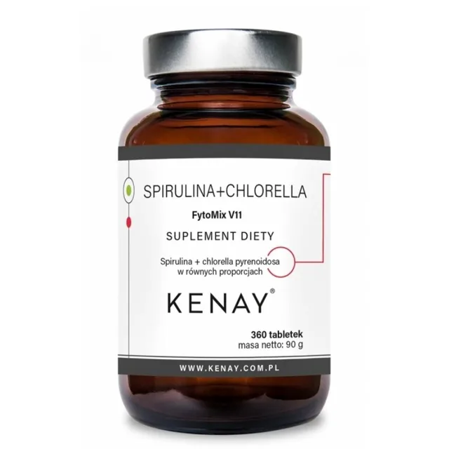 Kenay Spirulina chlorella FytoMix V11 360 tablet