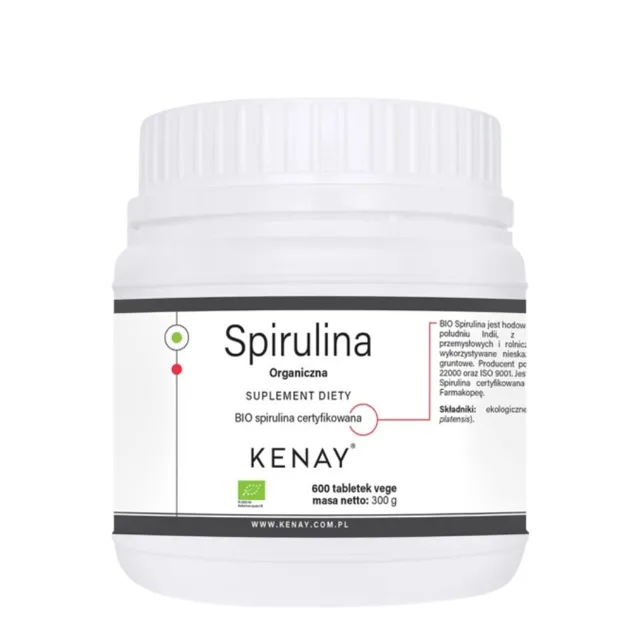 Kenay Spirulina organická 600 tablet