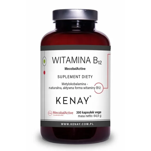 Kenay Vitamin B12 methylkobalamin MecobalActive 500 µg 300 kapslí