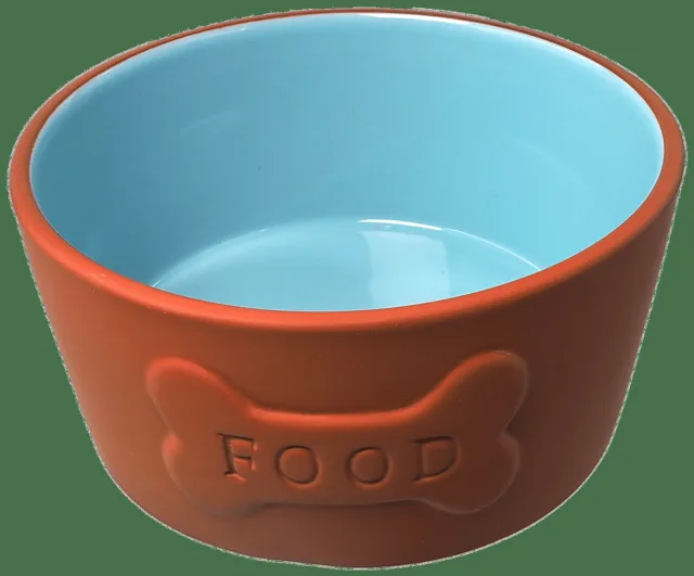 Keramická miska Dog Fantasy cihlová FOOD 750ml
