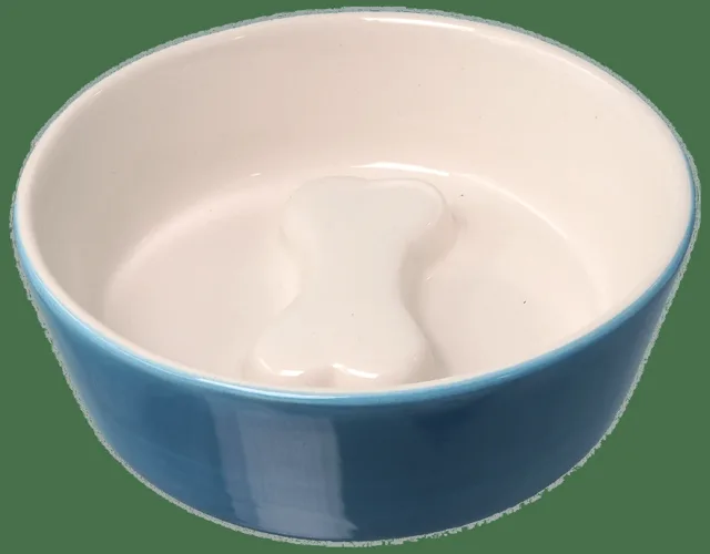 Keramická miska Dog Fantasy kost 200ml modro-bílá