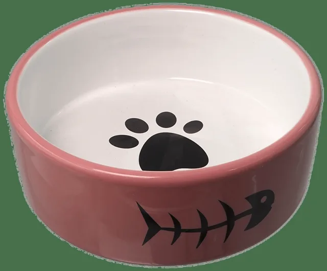 Keramická miska Magic Cat růžovo-bílá se vzorem 350ml