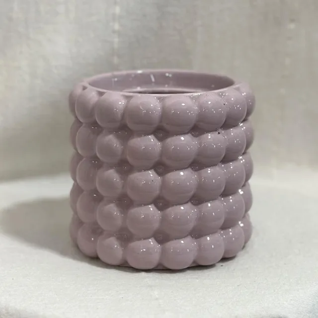 Keramický květináč Bubble lilac 10 cm