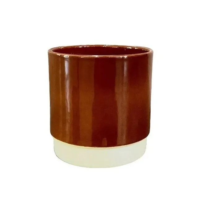 Keramický květináč Duo cihlový 11 cm