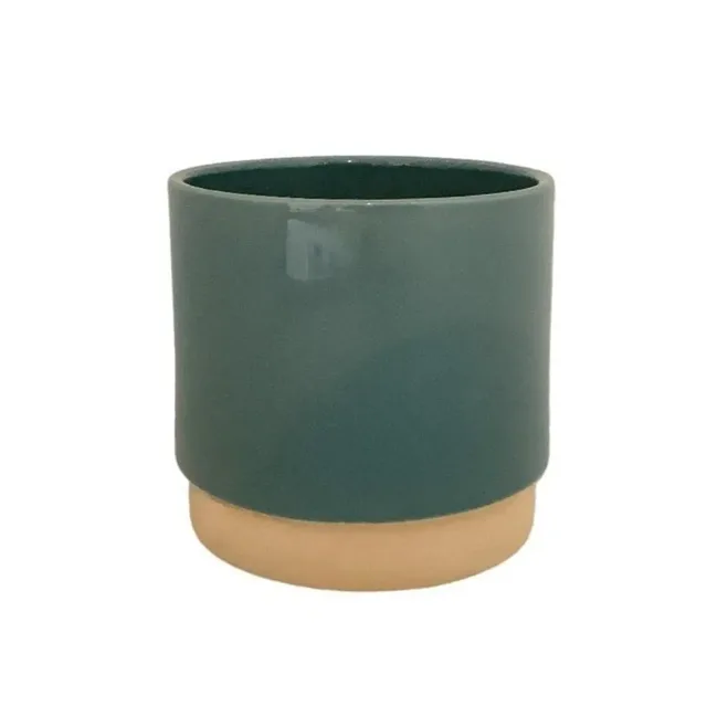 Keramický květináč Duo petrolejový 11 cm