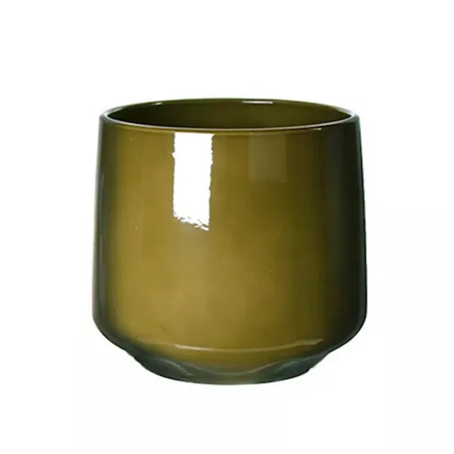 Keramický květináč Simple line pistachio 17 cm