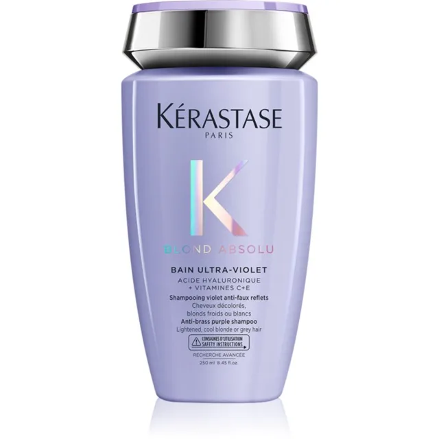 Kérastase Blond Absolu Bain Ultra-Violet šamponová lázeň pro zesvětlené, melírované studené blond vlasy 250 ml