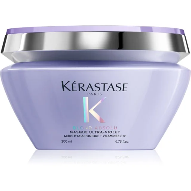 Kérastase Blond Absolu Masque Ultra-Violet hloubková péče pro zesvětlené, melírované studené blond vlasy 200 ml