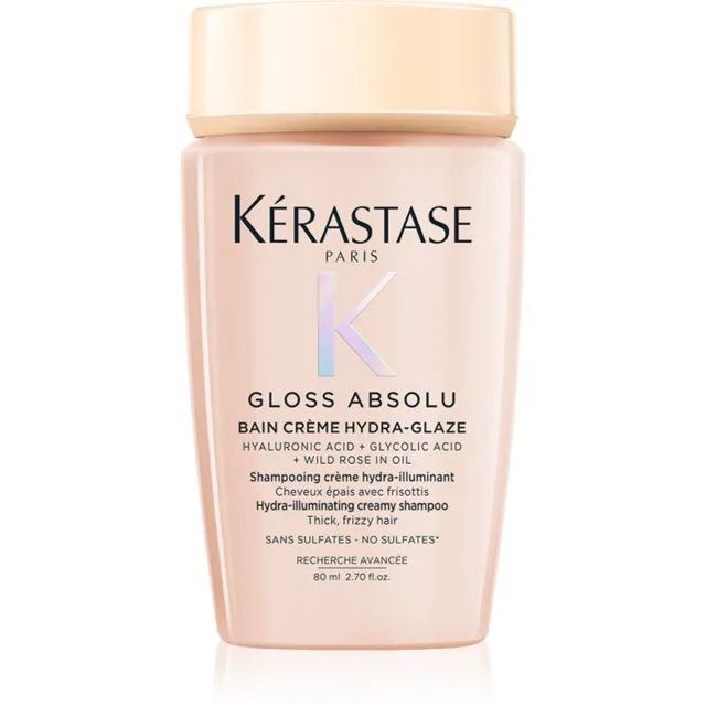 Kérastase Gloss Absolu Créme Bain Hydra-Glaze šamponová lázeň pro lesk a hebkost vlasů 80 ml