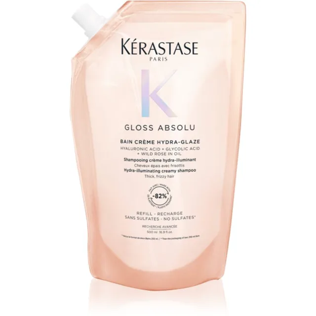 Kérastase Gloss Absolu Créme Bain Hydra-Glaze šamponová lázeň pro lesk a hebkost vlasů Refill 500 ml