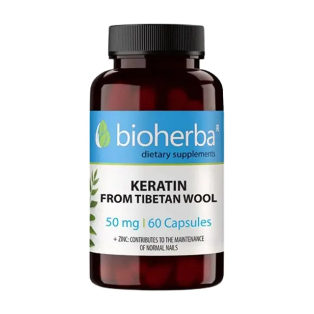 Keratin 50 mg – 60 kapslí – Bioherba