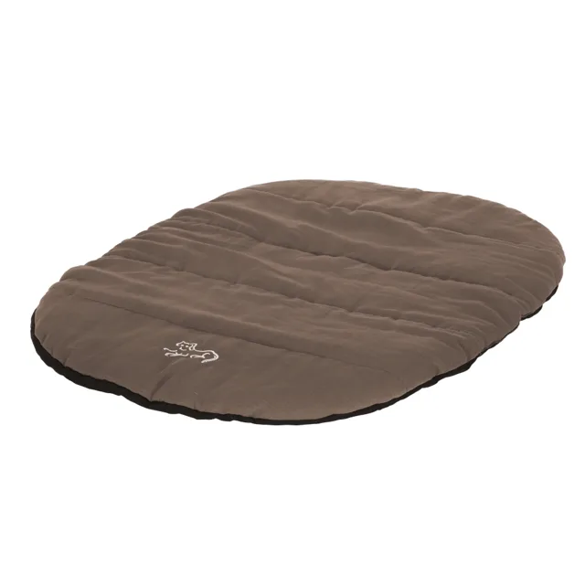 Kerbl Pet cestovní polštářek Traveller s obalem, taupe - D 85 x Š 65 x V 3 cm