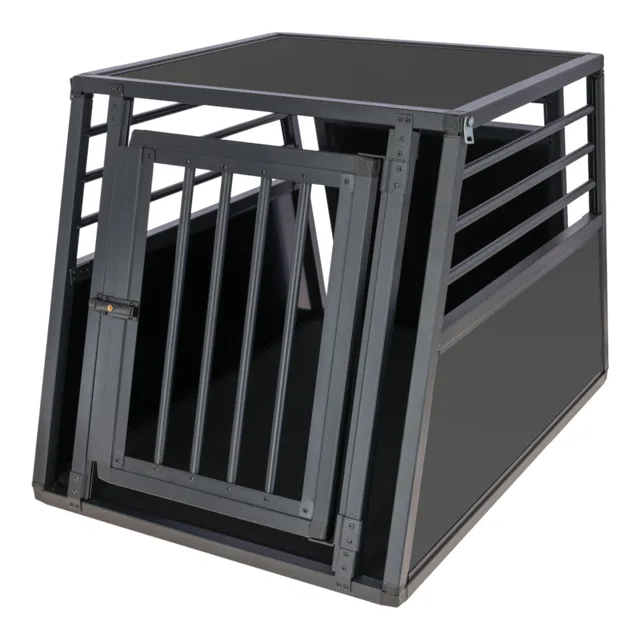 Kerbl Pet hliníkový přepravní box Vacation, grafitová - 92 x 65 x 65 cm