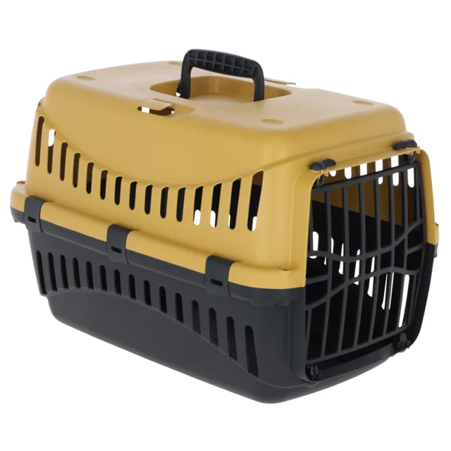 Kerbl Pet Kerbl Expedion přepravní box pro zvířata - žlutá / tmavě šedá: D 45 x Š 30 x V 30 cm