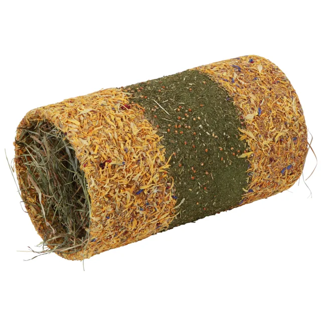 Kerbl Pet Native Snacks plněný tunel s bylinkami - Ø 14,5 x D 25 cm