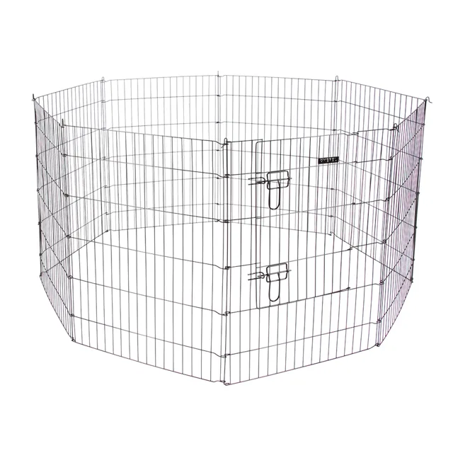 Kerbl Pet ohrádka s dvířky pro štěňata a malá zvířata - 8 hran po Š 57 x V 78 cm
