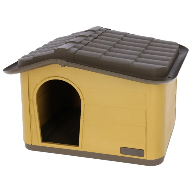 Kerbl Pet Paola Eco domeček pro kočky  - medová / černá: D 60 x Š 51 x V 41 cm