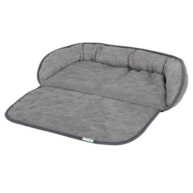 Kerbl Pet polštář na pohovku Emalia, šedý - D 98 x Š 66 x V 12 cm