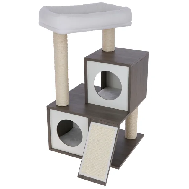 Kerbl Pet škrabadlo Flair, bílá/šedá - V 86 x D 48 x Š 44 cm