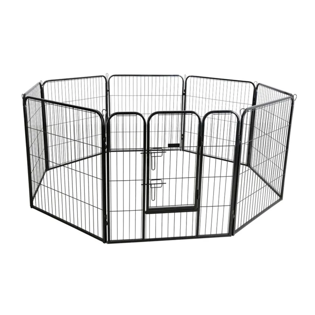 Kerbl Pet výběh s dvířky pro psy a štěňata - 8 stěn po Š 80 x V 77 cm