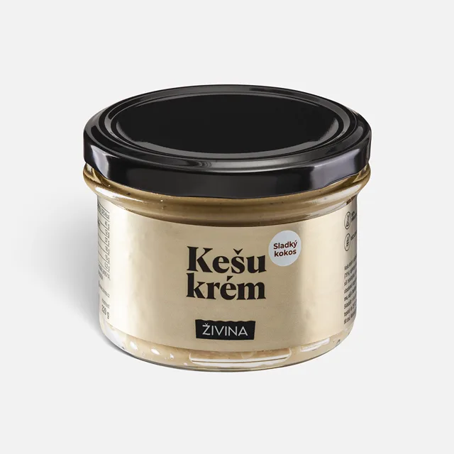 Kešu krém kokos 200 g  slazený agávovým sirupem