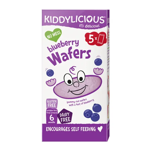 Kiddylicious Oplatky borůvkové mini 16 g